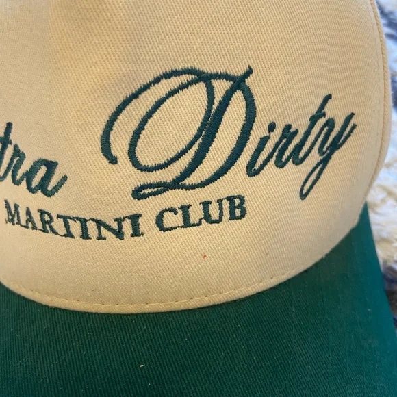Ginneca Row Green Extra Dirty Martini Club Trucker Hat - Picture 9 of 12